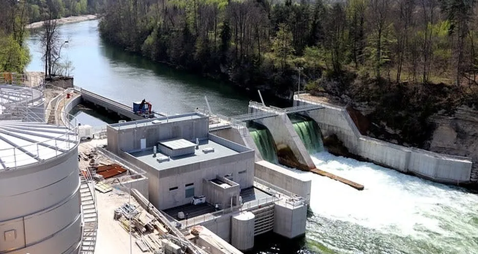 Hydroelectric power station modern